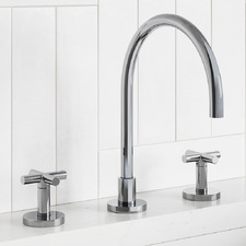 Aries 210mm Cross Handle Kitchen Tap Set