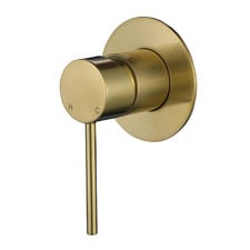 Avalon Mini Brass Shower Mixer with 80mm Backplate