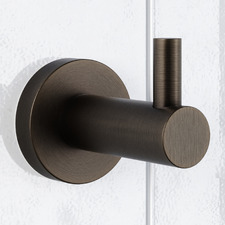 Rumi Round Single Brass Robe Hook