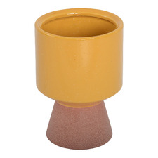 16cm Mustard Jarrah Ceramic Vase