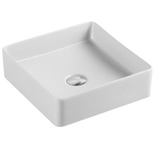 City Life 360mm Square Ceramic Above Counter Basin