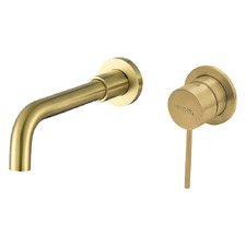 City Life Inox 190mm Basin Wall Mixer Set