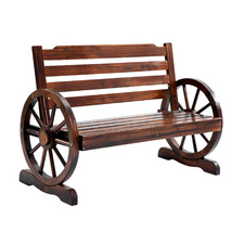 Wagon 2 Seater Fir Wood Garden Bench