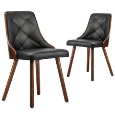 Lindsay Faux Leather Dining Chairs (Set of 2)