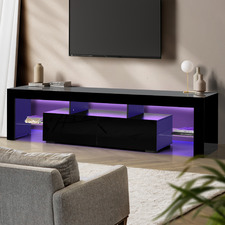 180cm Galland 2 Drawer Entertainment Unit with LED Light