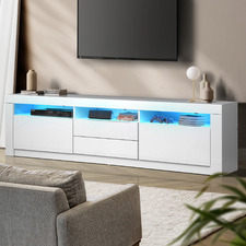 180cm Galland 2 Drawer Entertainment Unit with LED.Light