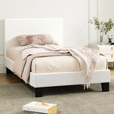 Demetrius Boucle Bed Frame