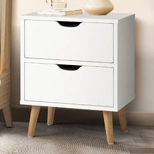 Aldan 2 Drawer Bedside Table