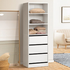 Cassandra 3 Drawer & Shelf Wardrobe