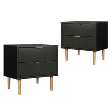 Hopkins 2 Drawer Bedside Tables (Set of 2)
