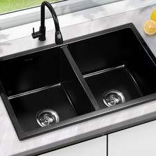 Bowen 770mm Double Granite Kitchen Sink