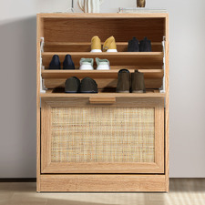 Holly 2 Door Rattan Shoe Cabinet