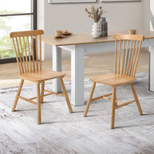 Knight Rubberwood Dining Chairs (Set of 2)