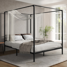 Malone Steel Queen Canopy Bed