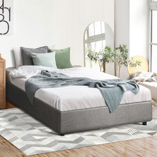 Grey Aldan Gas Lift Storage Bed Base