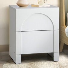 White Otis Bedside Table