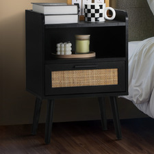Black Reo Bedside Table