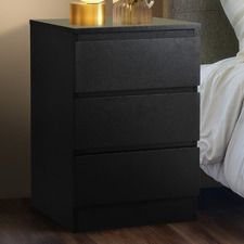 Carolla 3 Drawer Bedside Table