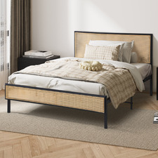 Rusch PE Rattan Single Platform Bed