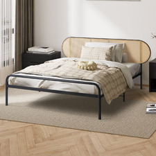 Edsvik PE Rattan Platform Bed
