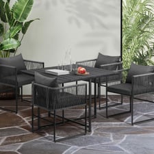 4 Seater Allegra Outdoor Dining Table & Chair Set