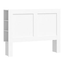 White Jephson Bedhead with Shelves