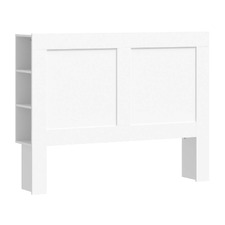 White Jephson Bedhead with Shelves