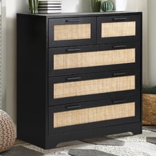 Holly Rattan 5 Drawer Chest