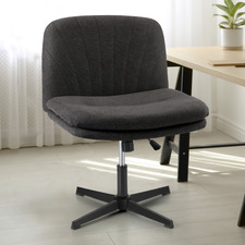 Heidi Faux Linen Armless Office Chair