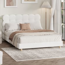 Winslow Boucle Platform Bed