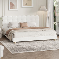 Winslow Boucle Platform Bed