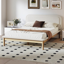 Eden Boucle Queen Platform Bed