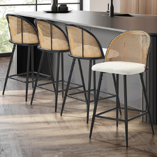 66cm Lucian Boucle Bar Stools (Set of 4)