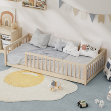 Ettie Pine Wood Single Bed Frame