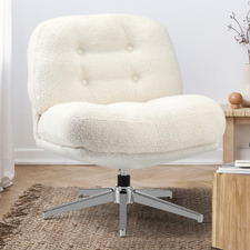 Adler Boucle Swivel Accent Chair