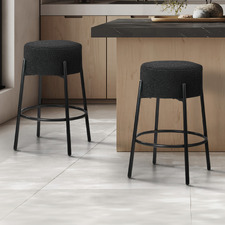 65cm Madeline Boucle Bar Stools (Set of 2)