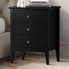 Hilda 3 Drawer Bedside Table