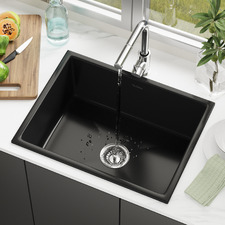 Velia 590mm Single Kitchen Sink & Mixer