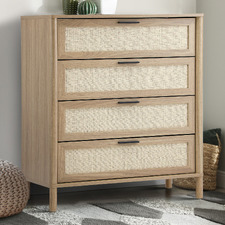 Elida Rattan 4 Drawer Chest
