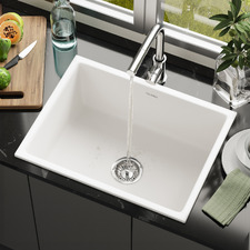 Velia 590mm Single Kitchen Sink & Mixer