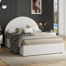Seraphine Faux Leather Gas Lift Storage Bed