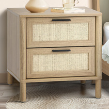 Elida Rattan Bedside Table