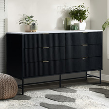Hammond Faux Marble 6 Drawer Chest