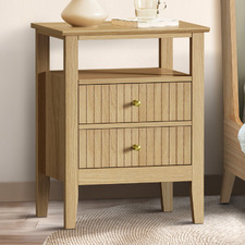 Hilda 2 Drawer Bedside Table