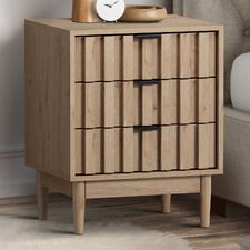 Adrian 3 Drawer Bedside Table