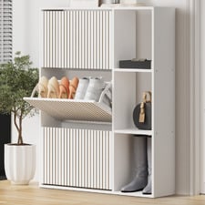 Montana 3 Door 3 Shelf Shoe Cabinet