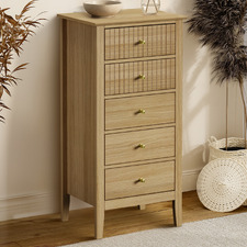 Sylvia 5 Drawer Tallboy