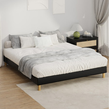 Carrie Faux Leather Bed Base