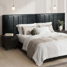 Eloise Oversized Faux Leather Bedhead