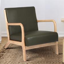 Kamden Faux Leather Armchair